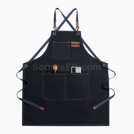 Customization Cross tied denim apron Corporate Gifts