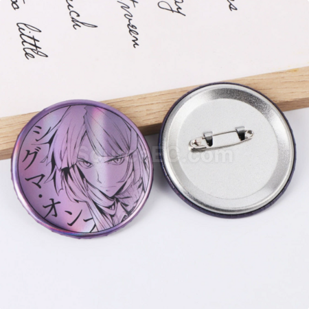 Customization Tinplate laser badge Corporate Gifts