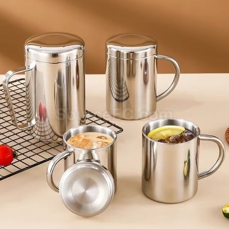 Customization 304 Stainless Steel Double Layer Mug Corporate Gifts