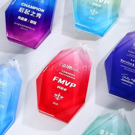 Customization Irregular Crystal Trophy Corporate Gifts