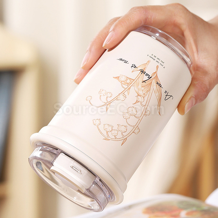Customization Stainless Steel Dual-Drink Coffee Cup Corporate Gifts