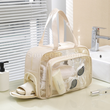 Waterproof dry wet separation storage bag