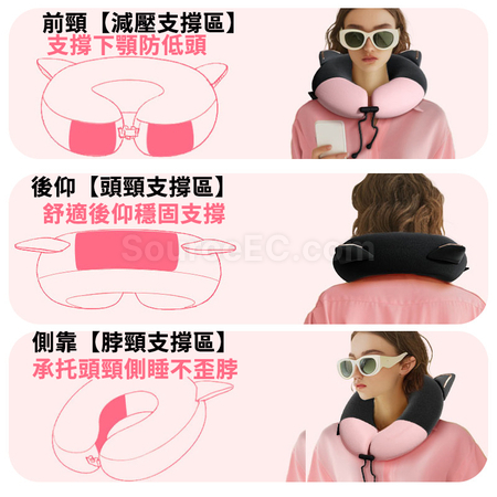 Customization Foldable Storage Memory Cotton Neck Pillow Corporate Gifts