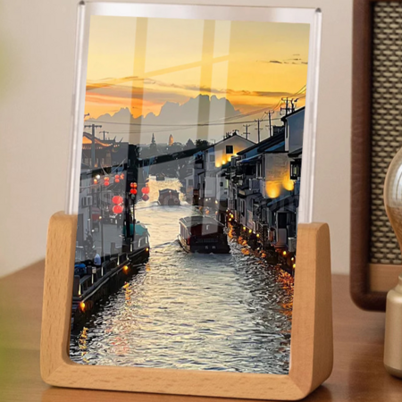 Customization U-shaped Vertical Acrylic Photo Frame Corporate Gifts