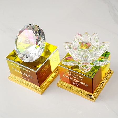 Customization Lotus Trophy Corporate Gifts