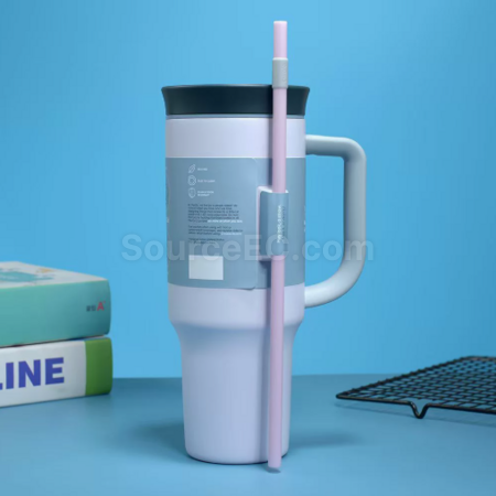 Customization Large capacity double-layer vacuum straw thermos cup Corporate Gifts