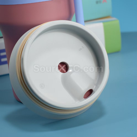 Customization Large capacity double-layer vacuum straw thermos cup Corporate Gifts