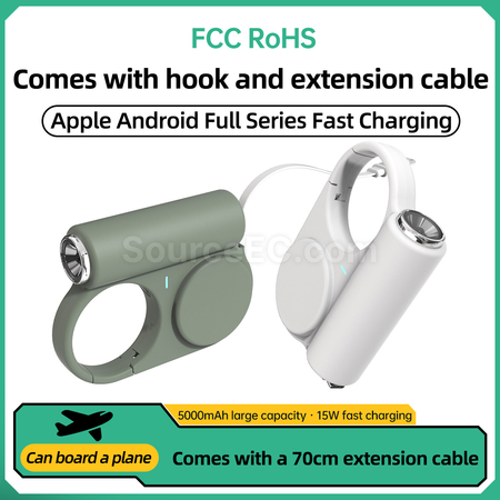 Customization Creative Retractable Mobile Power Bank With Built-in Wire Corporate Gifts