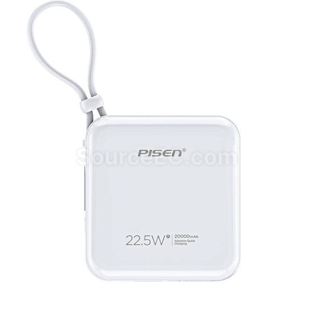 Portable Power Bank With Built-In Cable