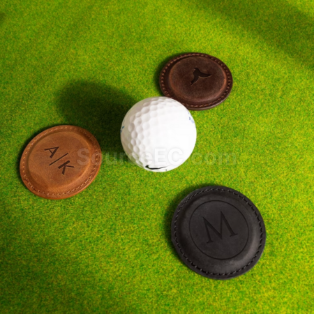 Customization Leather Golf Markers Corporate Gifts