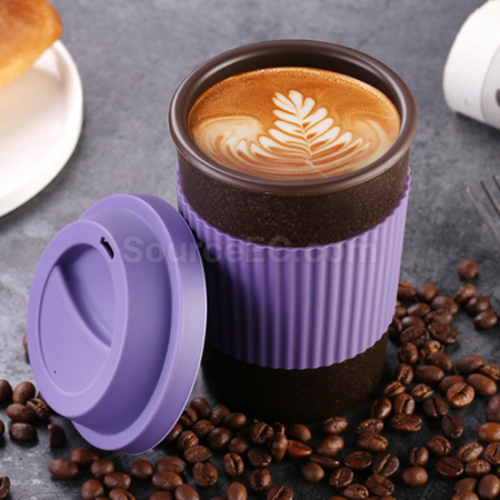 Customization Degradable coffee grounds material coffee cup Corporate Gifts