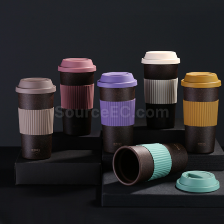 Customization Degradable coffee grounds material coffee cup Corporate Gifts