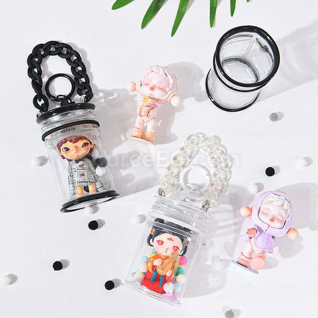 Cylindrical PVC Transparent Doll Bag