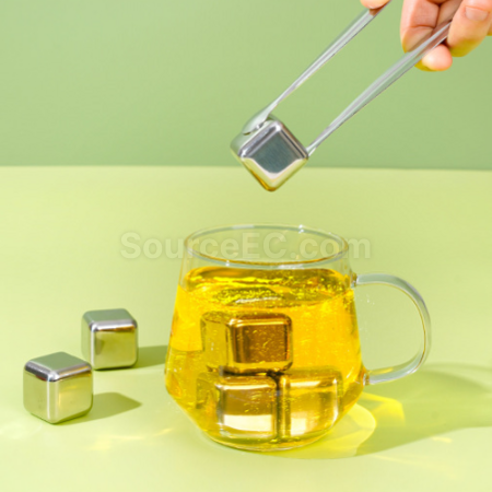 Customization Ice cream ice cube box (containing stainless steel ice cubes) Corporate Gifts
