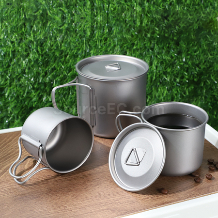 Pure titanium portable water cup