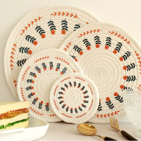 Customization Cotton rope woven insulation pad Corporate Gifts