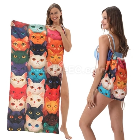 Customization Storage And Folding Of Beach Towels Corporate Gifts