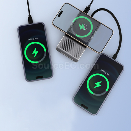 Customization 3 in 1 Bluetooth Speaker (Speaker + Magnetic Powerbank + Phone Stand) Corporate Gifts