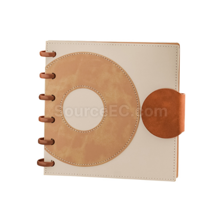 Mushroom Button Square Loose leaf Notebook