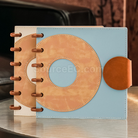 Customization Mushroom Button Square Loose leaf Notebook Corporate Gifts