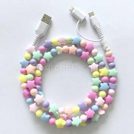 Customization Five pointed star bead data cable Corporate Gifts