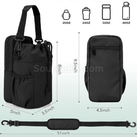 Customization Portable Crossbody Insulated Water Bottle Bag Corporate Gifts