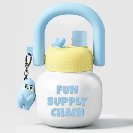 Customization Large-capacity Portable Double-spout Big-bellied Cup Corporate Gifts