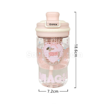 Customization Tritan Cute straw water cup Corporate Gifts