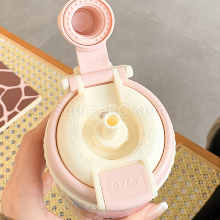 Customization Tritan Cute straw water cup Corporate Gifts