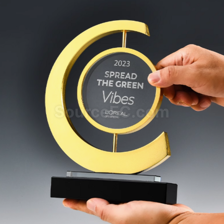 Customization Rotatable Crystal Trophy Corporate Gifts