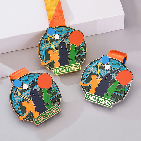 Table Tennis Metal Medal
