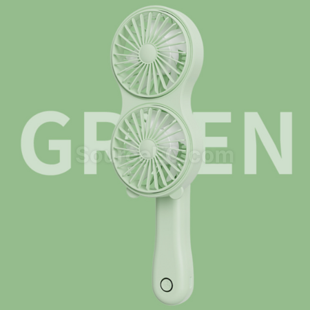 Customization Portable Desktop Handheld Double Head Fan Corporate Gifts