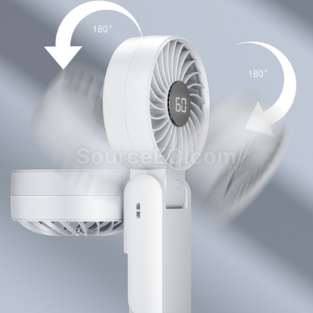 Customization Neck Folding Digital Display Fan Corporate Gifts