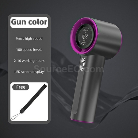 Customization Digital Display USB Rechargeable Outdoor Mini Fan Corporate Gifts