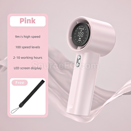 Customization Digital Display USB Rechargeable Outdoor Mini Fan Corporate Gifts