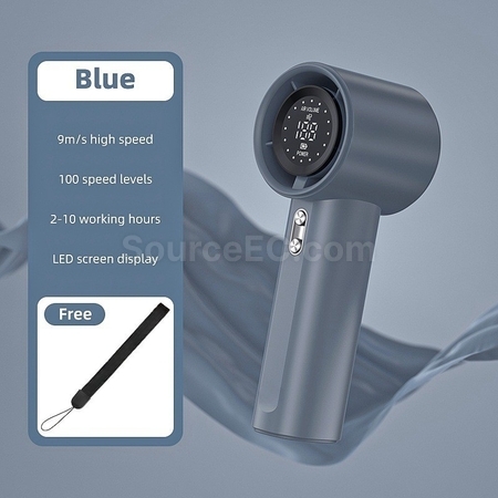 Customization Digital Display USB Rechargeable Outdoor Mini Fan Corporate Gifts
