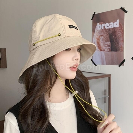 Customization Japanese Style Drawstring Wide Brim Sun Protection And Waterproof Basin Hat Corporate Gifts