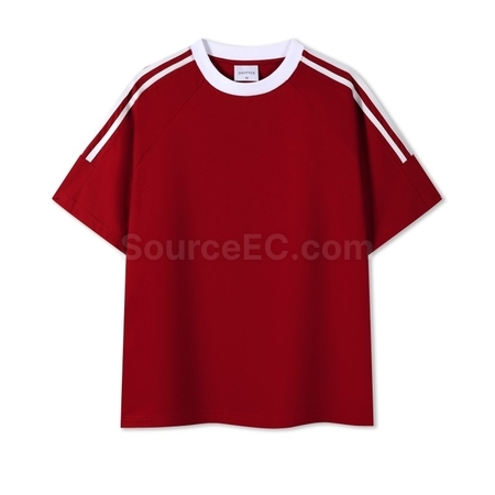 Customization Contrasting Color Summer T-shirt Corporate Gifts