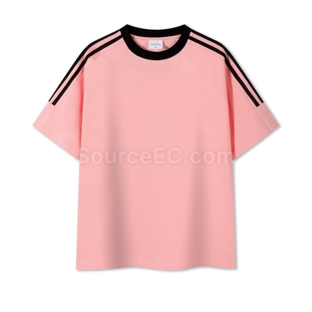 Customization Contrasting Color Summer T-shirt Corporate Gifts