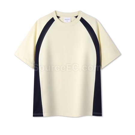 Customization Contrasting Color Summer T-shirt Corporate Gifts