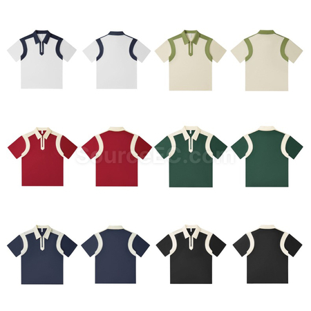 Customization Vintage Patchwork Polo Shirt Corporate Gifts