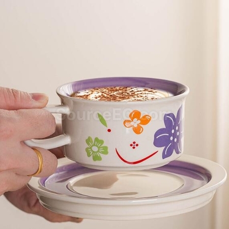 Customization Vintage Ceramic Coffee Cup And Saucer Det Corporate Gifts