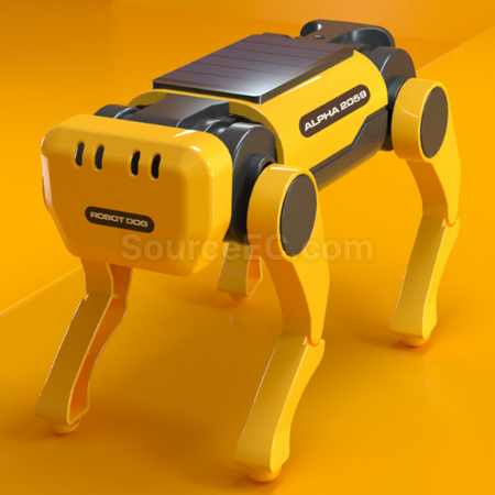Solar - powered electric robotic dog