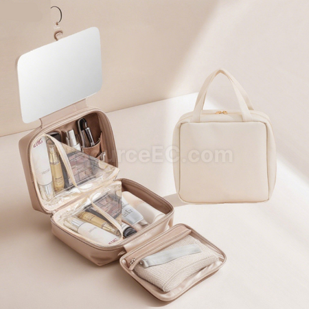Customization Large-Capacity Makeup Bag With Mirror Corporate Gifts
