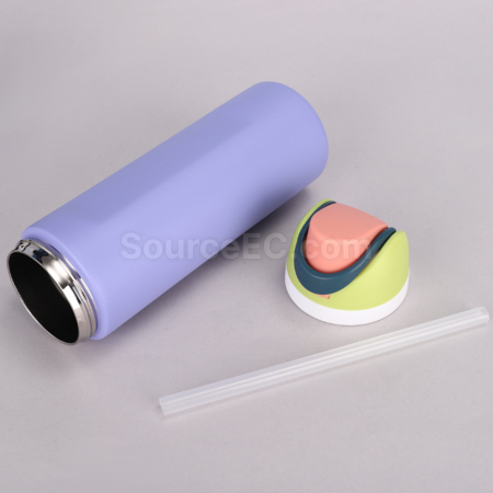 Customization 304 Stainless Steel Bounce Double Drink Large Capacity Portable Thermos Cup Corporate Gifts