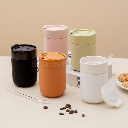 Customization Travel Silicone Ceramic Mug  Corporate Gifts