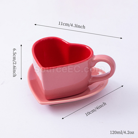 Customization Ceramic Coffee cup And Saucer Set Corporate Gifts