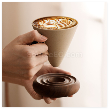 Customization Stoneware Funnel Coffee Cup Corporate Gifts