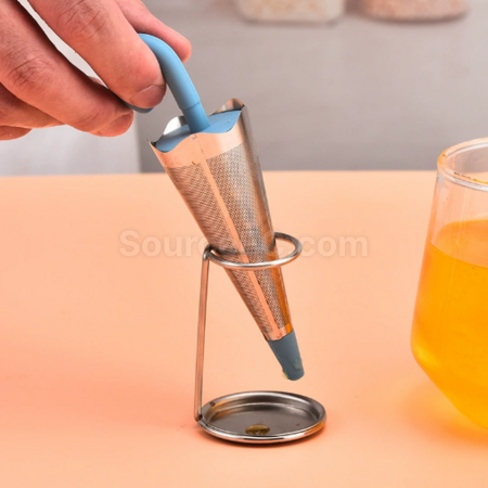 Customization Umbrella tea strainer, silicone and stainless steel tea separator, tea leaf filter Corporate Gifts