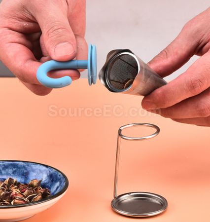 Customization Umbrella tea strainer, silicone and stainless steel tea separator, tea leaf filter Corporate Gifts